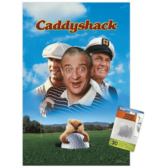 Caddyshack - Key Art Wall Poster with Push Pins, 14.725" x 22.375"