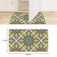 thumbnail image 6 of Stylish No-Skid Small Kitchen Rug, Absorbent, Indoor Entryway Door Mat, Moroccan Trellis Pattern, Rubber Backing for Secure Step - Multi-Color, 6 of 6