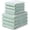 Green-8-Piece Set, variant on Brown 8-Piece Set Kitchen Linen Terry Towel & Dishcloth Set