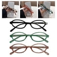 thumbnail image 6 of Y2K Retro Small Oval Sunglasses for Women, PC Material, Narrow Frame, Fashionable Accessory, UV Protection (Style May Vary), 6 of 7