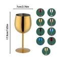 thumbnail image 2 of Stainless Steel Glass Colorful Stainless Steel Colorful Glasses Goblet Red Glass For Outdoor Travel Camping And Pool Ideal For Glass&Bottle Home Decor, 2 of 6