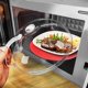thumbnail image 2 of Cubierta transparente para microondas y cubierta antisalpicaduras: tapete como soporte para tazones, cubierta para plato contra salpicaduras de alimentos, tapa para cocinar en microondas, 2 of 5