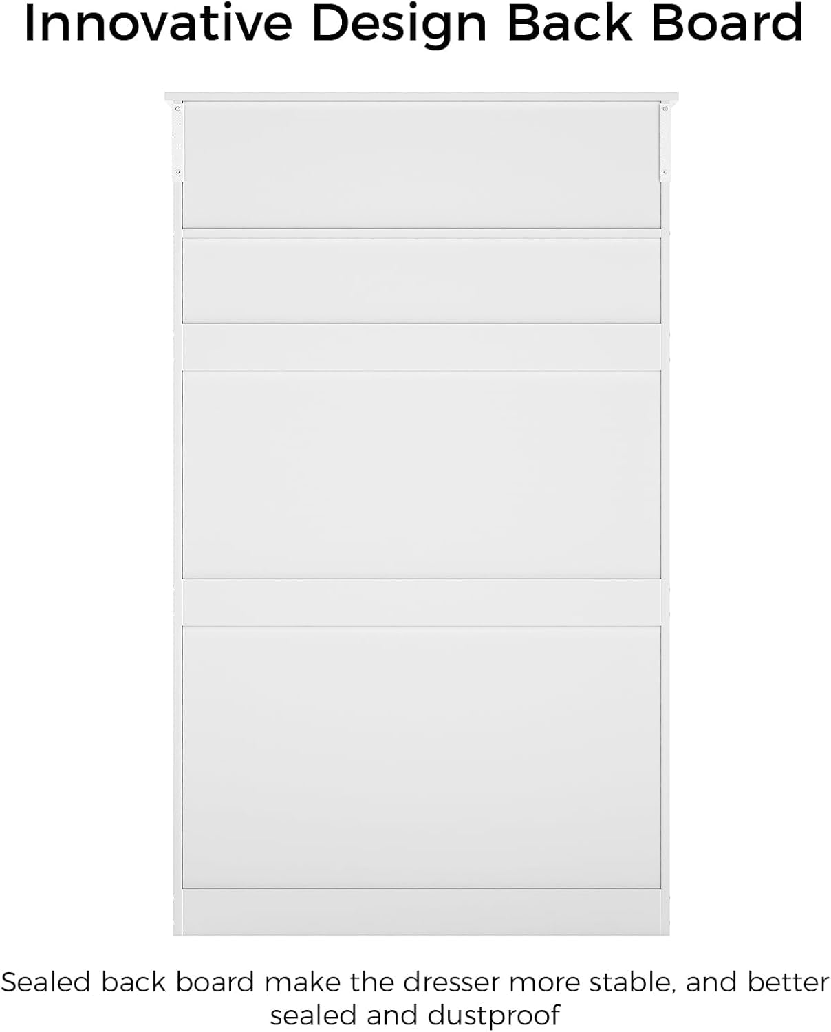 Aunfebrco White Dresser with 7 Drawers for Bedroom Vertical Chest of Drawers with Metal Handle 55.7" Tall Dresser Storage Cabinets for Living Room