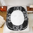 thumbnail image 4 of Castle Fairy Abstract Skull 4-Piece Full Size Sheets,Bohemian Damask Bed Sheets,Chic Flower Lightweight Sheet Sets,Super Cozy Gothic Room Decor, 4 of 6
