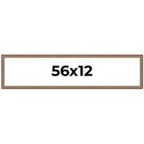 56x12 Frame Gold Real Wood Picture Frame Width 1.25 inches | Interior Frame Depth 0.5 inches |
