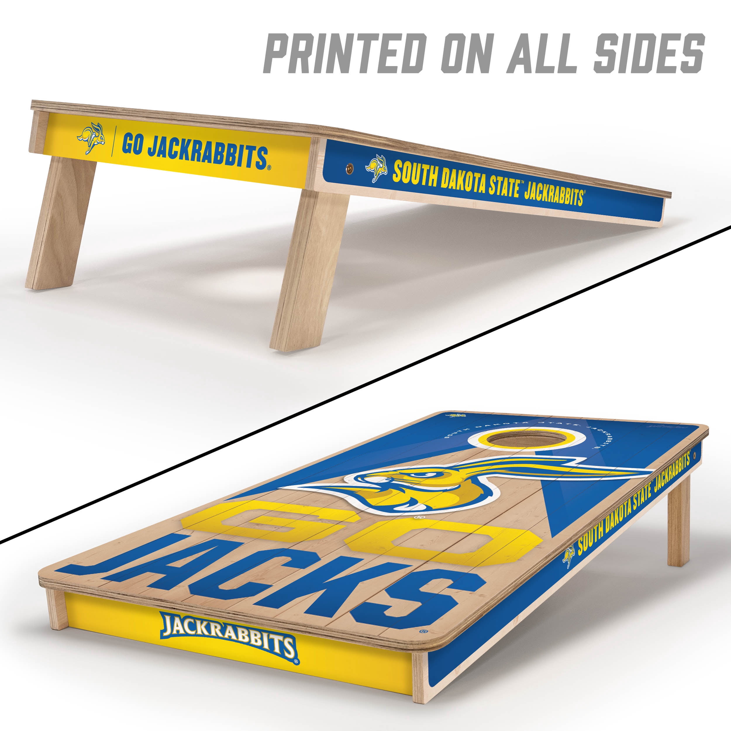 YouTheFan NCAA SD St Jackrabbits 2X4 Slogan Series Cornhole NO BAGS