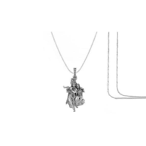 diollo Sterling Silver (92.5% purity) Goddess Kali Maa Pendant for Men & Women Pure Silver Lord Maa Kaali Locket for Good Health & Wealth