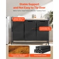 thumbnail image 2 of VEVOR 3 Section Laundry Sorter, Large Laundry Hamper with Metal Frame and Wooden Tabletop, Freestanding Storage Organizer Baskets with Pull-Out 600D Oxford Cloth Bags for Dirty Clothes, Bathroom, 2 of 8