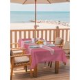 thumbnail image 2 of Outdoor Tablecloth with Umbrella Hole for Patio/Picnic/Party/Camping, Ocean Starfish Waterproof Table Cloth Rectangle Table Cover Washable, Summer Bohemia Coastal Beach Watercolor Pink (60"x 102"), 2 of 9