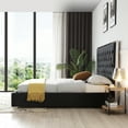 thumbnail image 3 of Better Home Products Sophia Velvet Queen Bed with Silver Metal Frame in Blue, 3 of 4