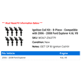 thumbnail image 2 of Ignition Coil Kit - 8-Piece - Compatible with 2006 - 2008 Ford Explorer 4.6L V8 2007, 2 of 2