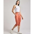 thumbnail image 6 of 3-Pack: Women's Capri Silky Soft Joggers Cuffed Athletic Comfy Casual Sweatpants with Pockets (Available in Plus Size), 6 of 7