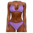 thumbnail image 1 of ¡Rebajas! Conjuntos de bikini Prolriy para mujer, tallas grandes, trajes de baño de dos piezas, push up, ropa de playa, trajes de baño, tankinis, morado, talla S, 1 of 6