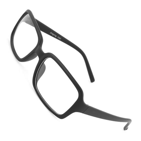 Black Full Rim Single Bridge Clear Lens Plano Glasses Eyewear for Women Man