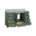 thumbnail image 5 of Nantucket 60" Single Bathroom Vanity with Sage Green Cabinet and Carrara Marble Top, 5 of 6