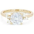 thumbnail image 1 of 0.70 Carat Excellent Round Cut Real Diamond New Design Solitaire Ring for Wedding Solid 18K Yellow Gold Size 11, 1 of 6