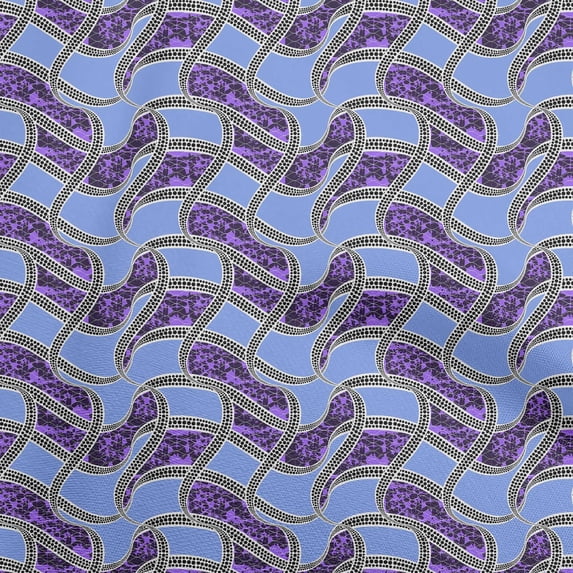 oneOoneCottonFlexLightBlueFabricAbstractDotSewingCraftProjectsFabricPrintsByYard40InchWide