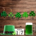 thumbnail image 6 of 12pcs St Patricks Day Shamrock Gift Pendant - Single-Sided Clover Hanging Decor, Irish Party Scene Layout Ornament, Lightweight Plastic Pendant for Door Wall Window Indoor St Paddys Day Accent, Green, 6 of 8