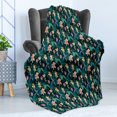 thumbnail image 4 of Exotic Soft Flannel Fleece Throw Blanket, Tropical Jungle Blossoms Monstera Palm Leaves Hibiscus Hawaiian Flourishing, Cozy Plush for Indoor and Outdoor Use, 60" x 80", Multicolor, by Ambesonne, 4 of 5