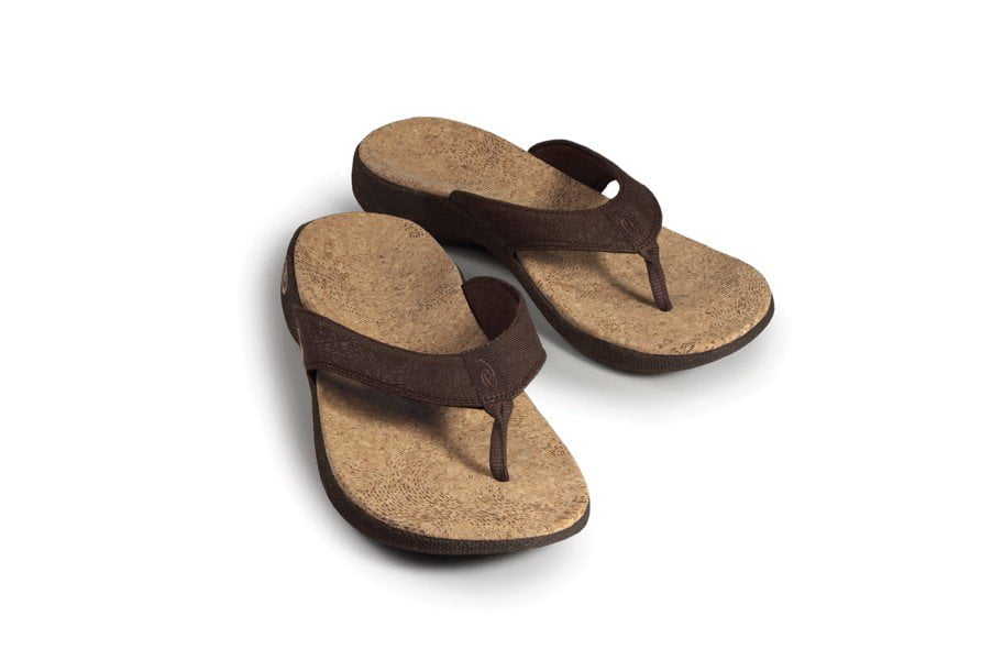 sole cork flip flops womens