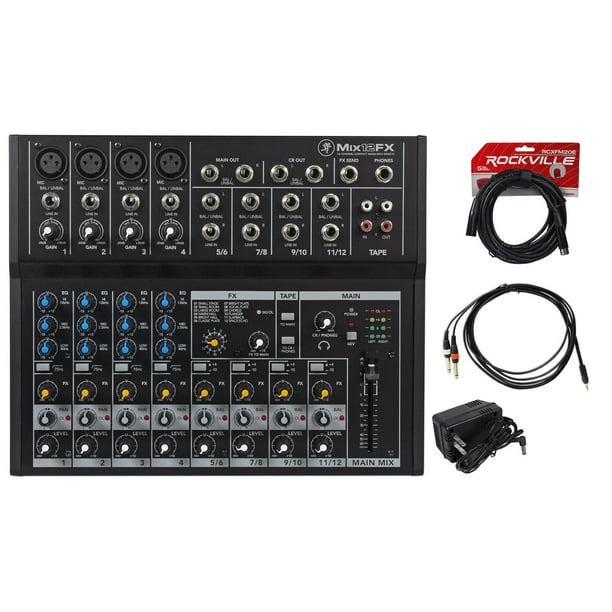 Mackie Mix12FX 12Channel Compact Mixer W/FX Proven Performance + Free