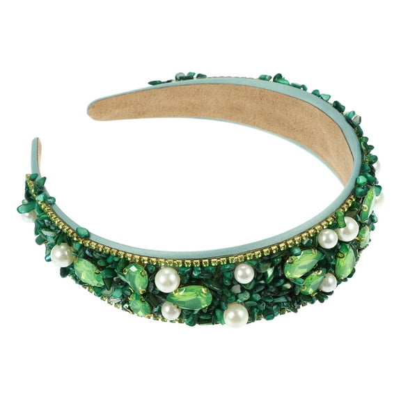 1 Pcs Green Personalized Design Crushed Turquoise Diamond Fashion Headband Hair Accessories