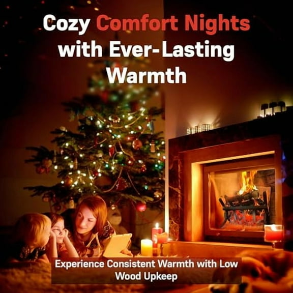 Grate Wall of Fire Model S-5 High Efficiency Smoke-Free Fireplace Grate – 21" Wide, 12" Tall, 11" Deep – Heavy-Duty Alloy Steel – Boosts Heat Output & Minimizes Smoke – Made in USA