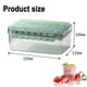 thumbnail image 2 of Bandeja para cubitos de hielo con tapa y contenedor - Bandejas de hielo apilables de fácil liberación para congelador - Molde para cubitos de hielo, 2 of 5