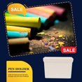 thumbnail image 4 of Maytalsory Magnetic Pen Holder Stationery Cases Holding Containers Reliable Storage Container for Meeting Room Office Classroom Use White Chalk box 1Set, 4 of 6