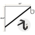 Heavy Duty Closet Rod & Shelf Brackets Clothes Hanger Pole Support