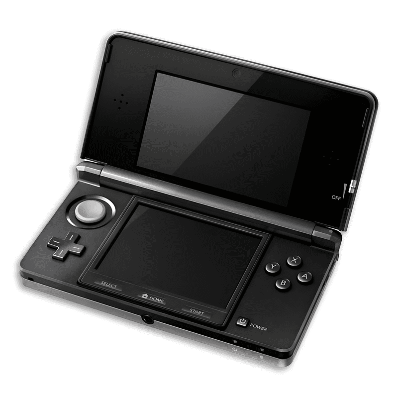 Nintendo 3DS Game Console with Super Mario Character, 1 GB Data Storage, Cosmo Black