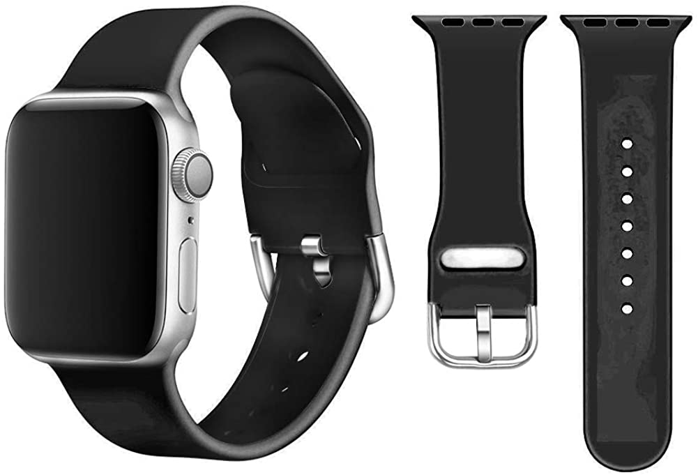 Compatible with Apple Watch Strap 38 mm 40 mm 42 mm 44 mm, Fashion Classic  Sport Soft Silicone Replacement Strap Compatible with iWatch Series  5/4/3/2/1 | Walmart Canada