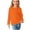 Orange, variant on New&Trending!Toonshare Kids Long Sleeve Shirts Boys,Girls Clothes 5T Long Sleeve Top Pullover Base Layer Wine