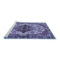 thumbnail image 2 of Ahgly Company Machine Washable Indoor Round Persian Blue Traditional Area Rugs, 8' Round, 2 of 4
