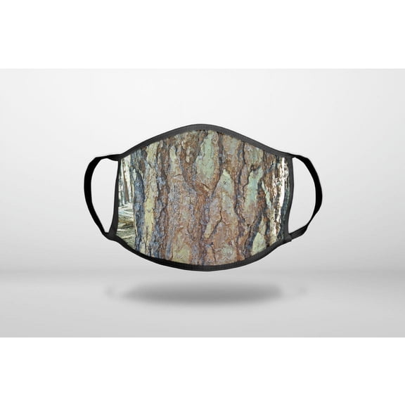 Yosemite Redwood Bark - 3-Ply Reusable Soft Cloth Face Covering, Unisex, Cotton Inner Layer