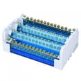Terminal Block Distribution Box Din Rail 4Level Single Phase with Transparent Dust Cover