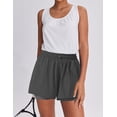 thumbnail image 4 of Pinspark 2 in 1 Athletic Shorts for Women, High Waisted Running Shorts with Zipper Pockets, 4 of 6