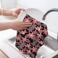 thumbnail image 6 of Disketp Lilies Flowers Waffle Weave Kitchen Dish Cloth,Super Absorbent Kitchen Dish Towels 16*26 Inches for Dish Rags Washing Dishes, Drying Dishes, 6 of 7