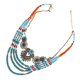 thumbnail image 1 of Beaded Necklace with Vintage Bohemian Style Handmade Alloy and Plastics 1pc, 1 of 3