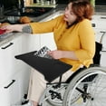 thumbnail image 4 of MLINS Detachable Wheelchair Table Trays With Cup Holder Ideal For Seniors And Adults , Convenient And Foldable Dining Table, 4 of 8