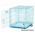 Blue Dog Crate MidWest iCrate 24" Blue Folding Metal Dog Crate w