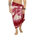 thumbnail image 2 of HAPPY BAY Men's Pareo Bath Trunk Swimming Dashiki Sarong Beach Wrap One Size Barn, Palm Tree Summer Vacation Party, 2 of 5