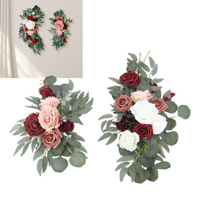 2 Piezas De Flores De De Boda Artificial, Grandes Flores Para La Ceremonia De Decoración Floral Para La Mesa De Bodas De Bricolaje Decoración Del Hogar