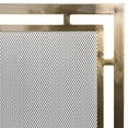 thumbnail image 3 of Modern Ember Gatsby Mesh Fireplace Screen in Aged Brass - Single Panel, Steel Frame, 3 of 6