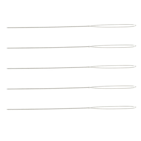 5 Pcs Special Needle for Hand-threading Very Fine Beads with Large Eye Opening Twist Type Beading Jewelry Making Tools Jewlery Supplies Superfine Beaded Needles DIY Stitching Opened