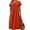 Orange, variant on ZANZEA Women O-Neck Short Sleeve Pleated Party Kaftan Long Dress Summer Casual Loose Sundress