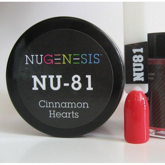 NUGENESIS Nail Color Dip Dipping Powder 1.5oz/jar - NU81 Cinnamon Hearts