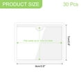 thumbnail image 2 of Uxcell 30Pcs Self Adhesive Index Card Pockets with Top Open for Loading, 2.8 x 3.5 Inch Clear Index Card Label Holder Photo Sleeves for Office Home Library Card Storage Bin, 2 of 6