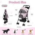 thumbnail image 6 of Dapmiu Pet Stroller with Removable Carrier,8KG Capacity Dog & Cat Stroller,Foldable with 360 Wheels & Safety Belt - Breathable Mesh,Large Storage Basket,Ideal for Walking,Shopping, and Travel, 6 of 8
