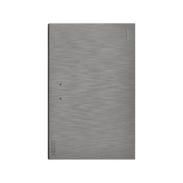 Placa Con 1 Apagador De Escalera 3 Módulos Lucek FlatPack 6 plateado